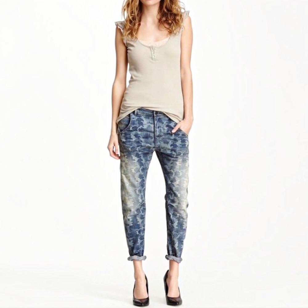 Scotch & Soda Amsterdam Camo Jeans Mademoiselle Regular Blue 27 Regular